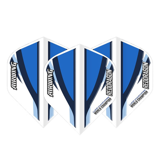 Red Dragon Airwing Luke Humphries White And Blue Standard Moulded Dart Flights