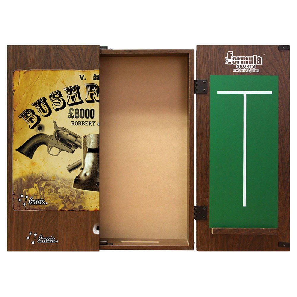 Formula Bushranger Dartboard Cabinet Set