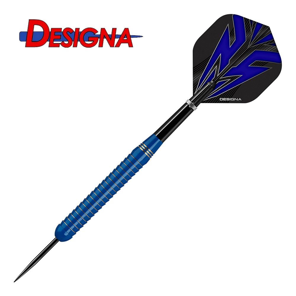 Designa Mako Steel Tip Darts Electro Brass Shark Grip
