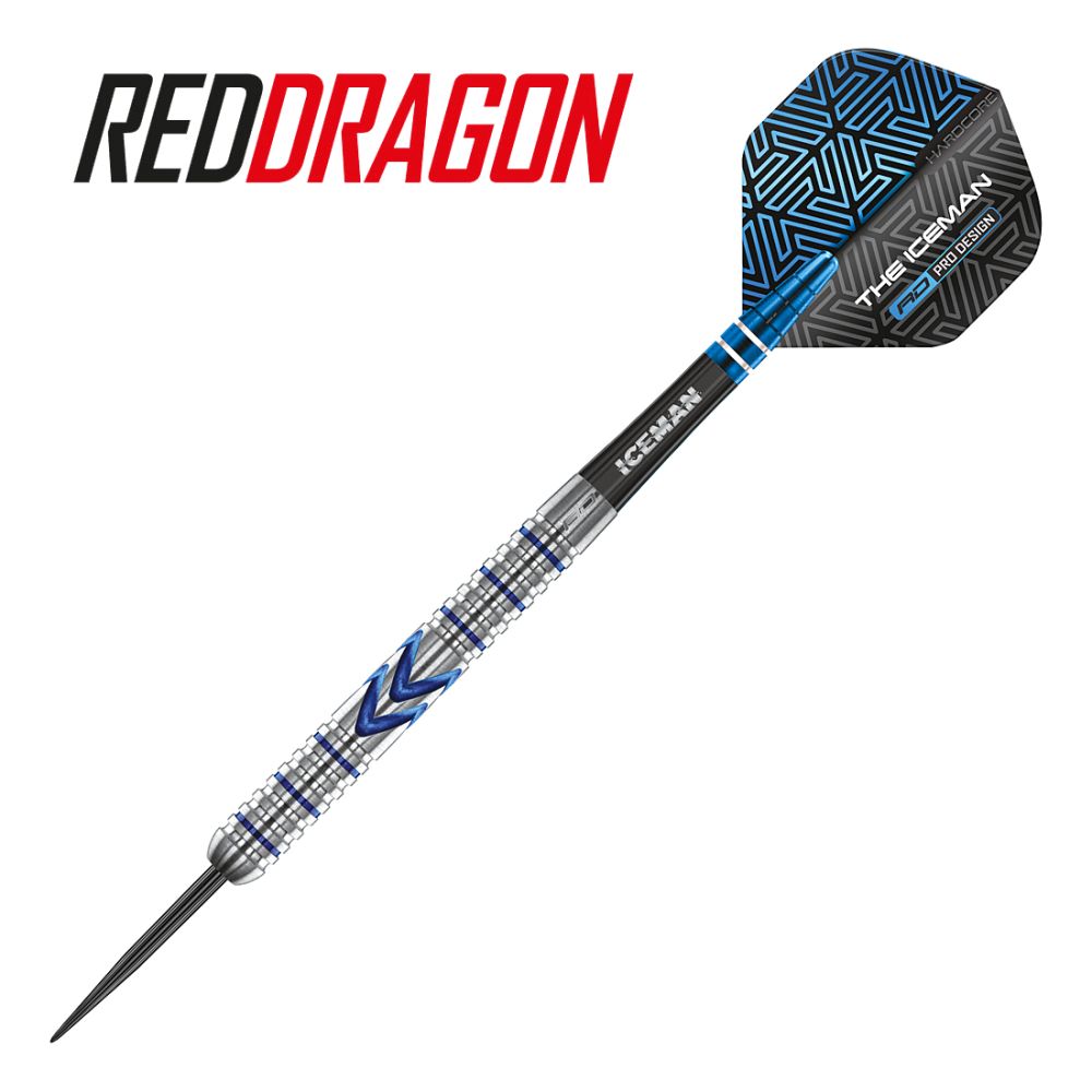 Red Dragon Gerwyn Price Iceman Midnight Edition 90% Tungsten Steel Tip Darts