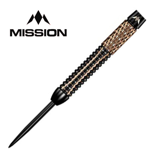 Mission Horus Darts - Steel Tip - 97.5% Tungsten - Black & Bronze Electro - Barrel