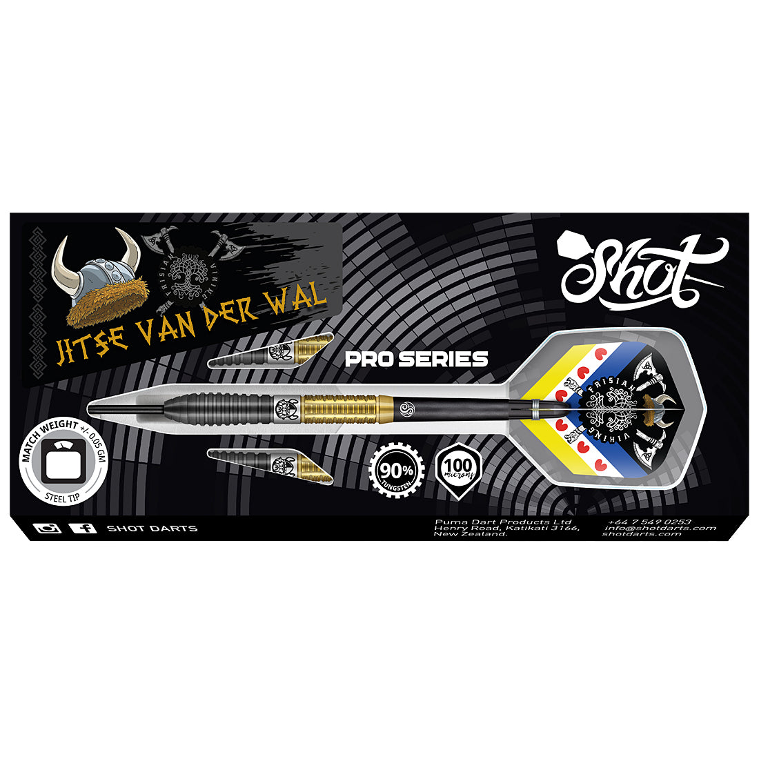 Shot Jitse van der Wal Darts - Packaging