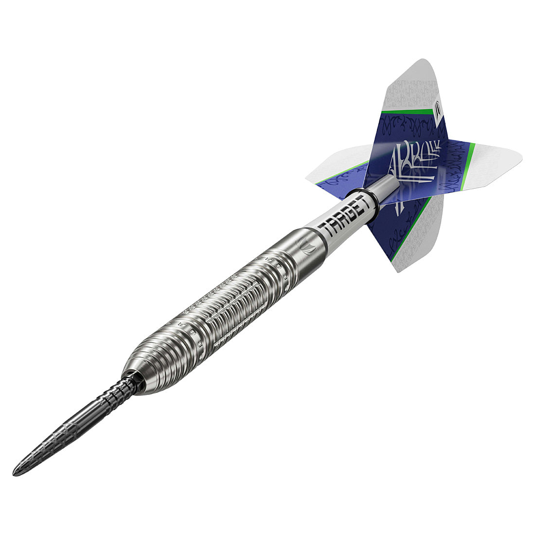 Target Shane McGuirk Gen 1 Swiss Point Steel Tip Darts - Dynamic view of the complete dart