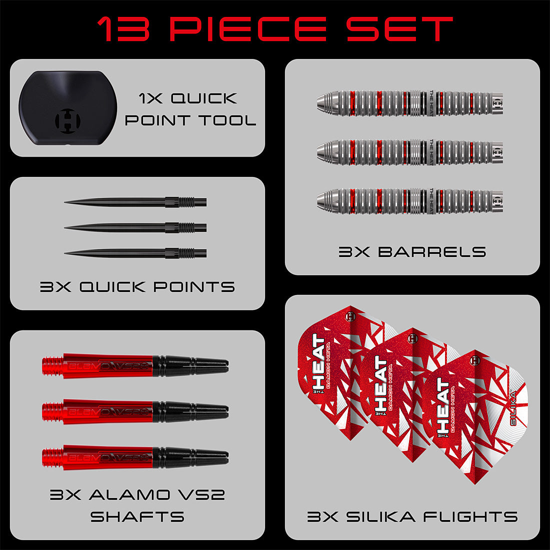 Harrows Damon Heta Series 4 Quick Point Darts