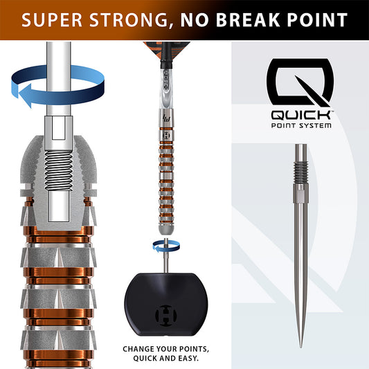 Harrows Luke Woodhouse 90% Series 3 Quick Point Darts