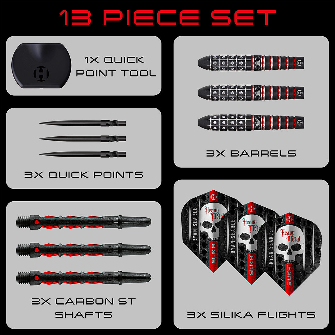 Harrows Ryan Searle 90% Series 3 Quick Point Darts