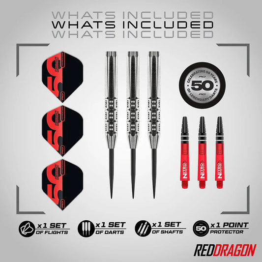 Red Dragon Hexoset 3 85% Tungsten Steel Tip Darts