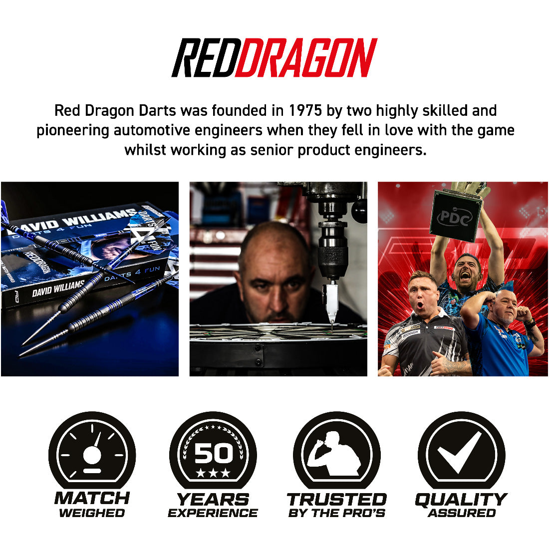 Red Dragon David Williams V1 23 Gram 90% Tungsten Darts