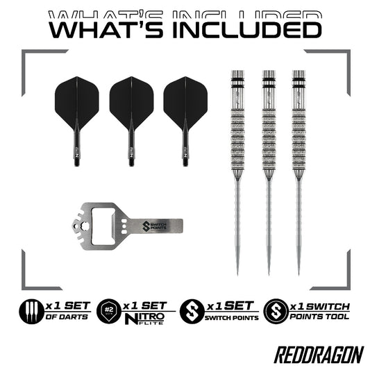 Red Dragon Gian van Veen Tour Edition Switch Point Darts