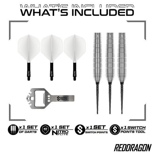 Red Dragon Luke Humphries TX1 Pioneer Switch Point Darts