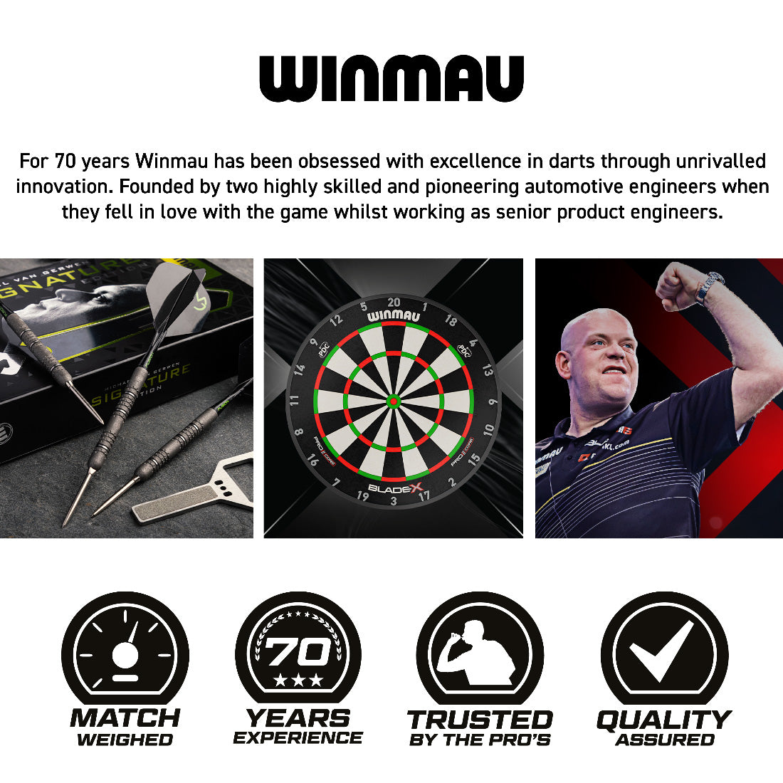 Winmau Michael Van Gerwen Signature Switch Point Darts