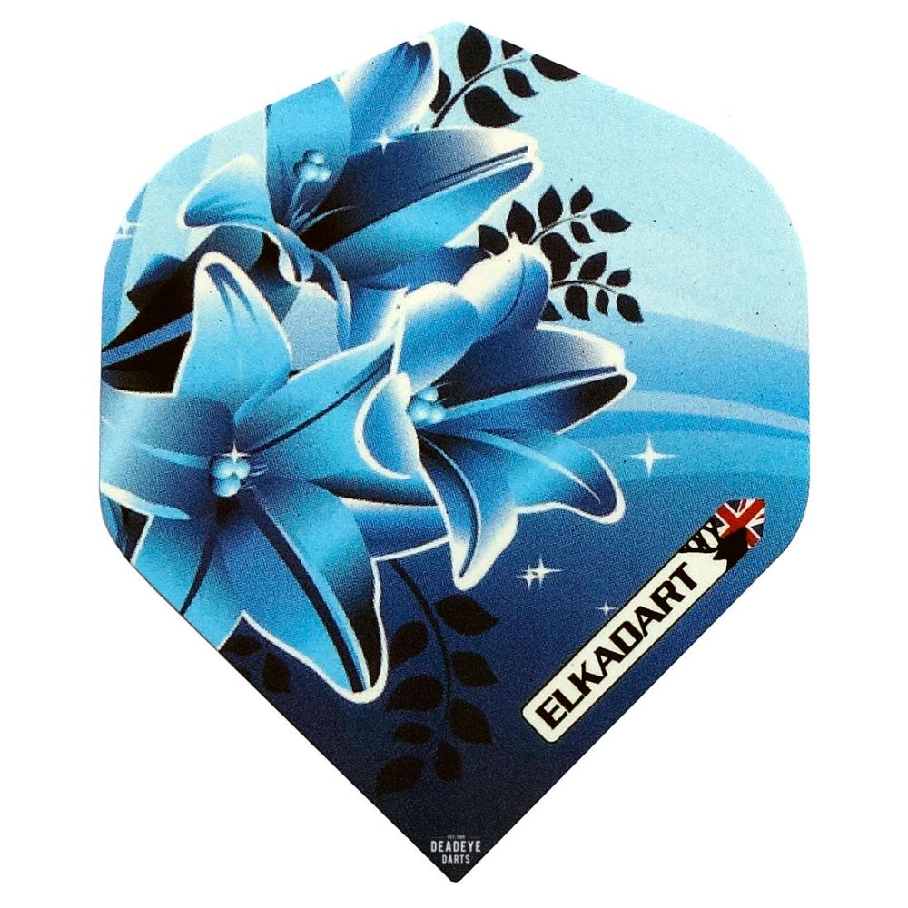 Elkadart 100 Micron Standard Dart Flights Blue Flower