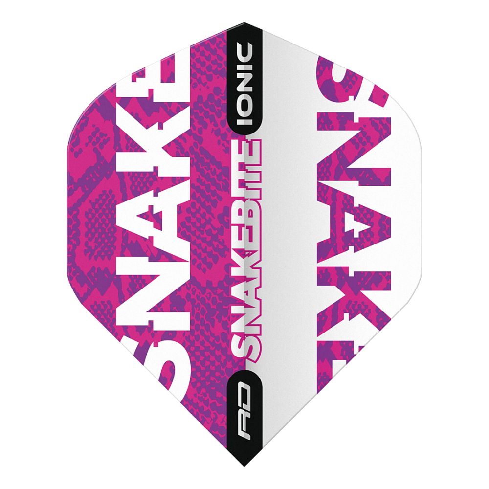 Hardcore Ionic Snakebite Dart Flights - Purple & White