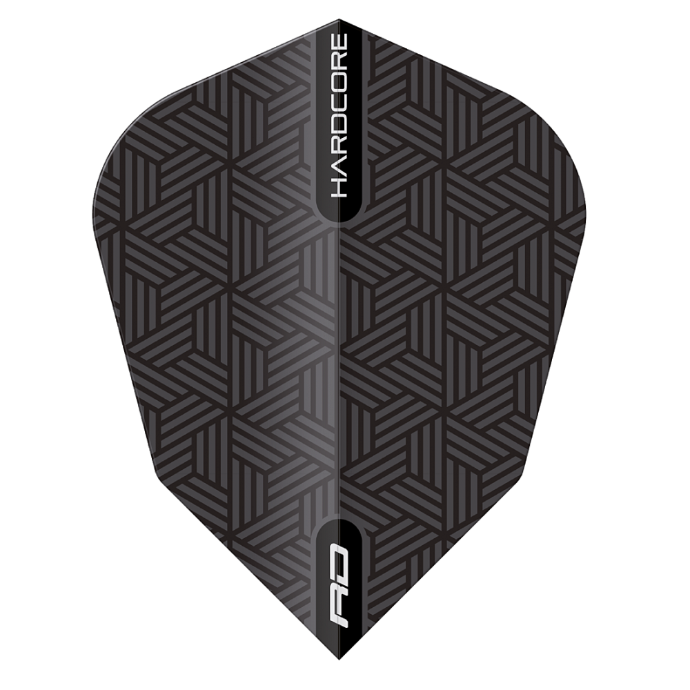 Hardcore V-Standard Dart Flights - Black