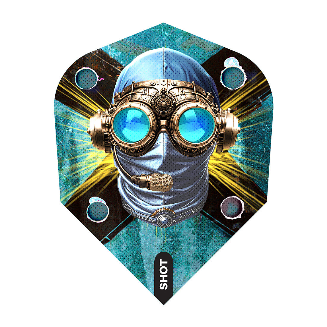 Shot Badlands Tova No6 Shape Dart Flights – aerodynamic No6 flights for smooth and precise throws