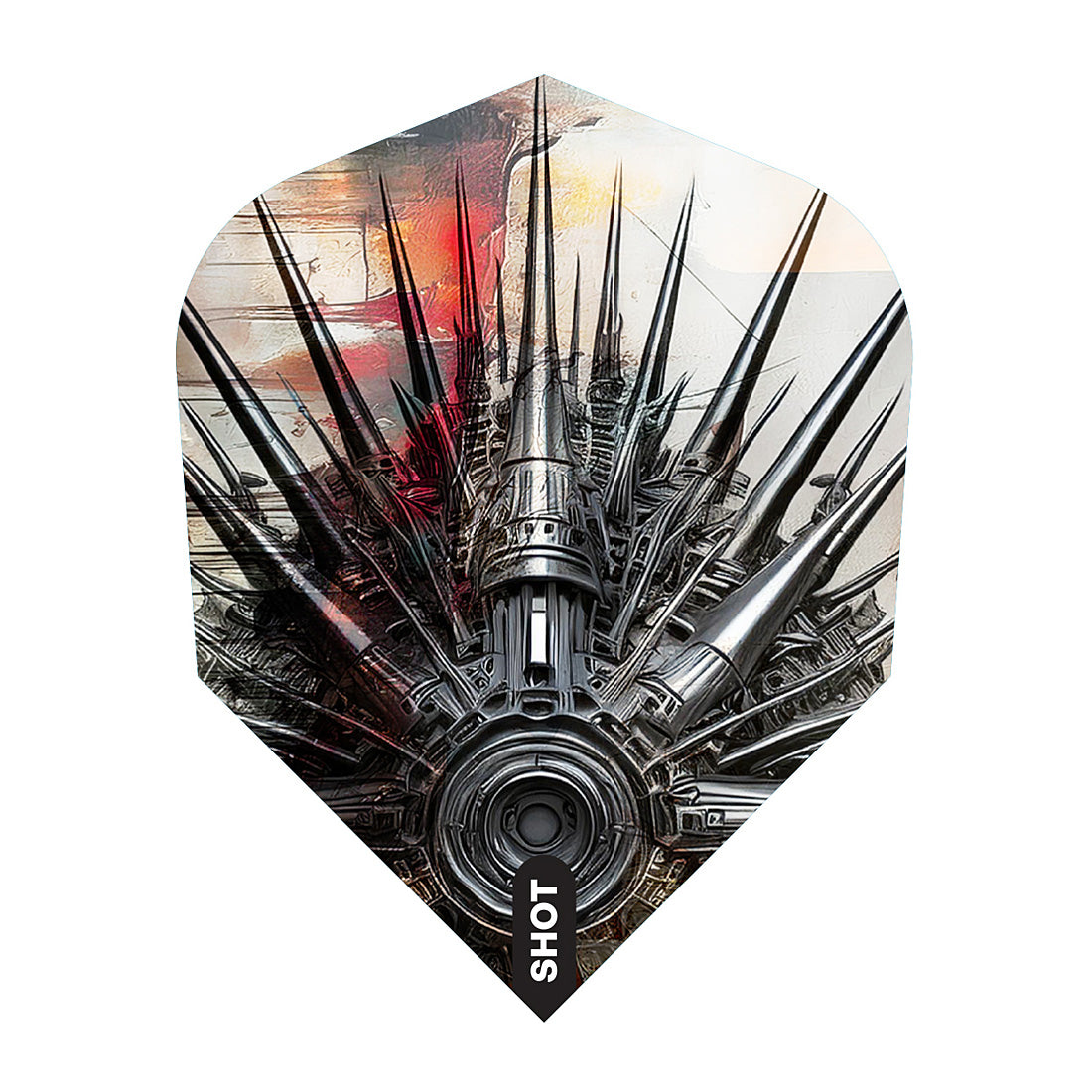 Shot Gnarly Smasha No6 Shape Dart Flights – bold, heavy-duty flights for high-power throws