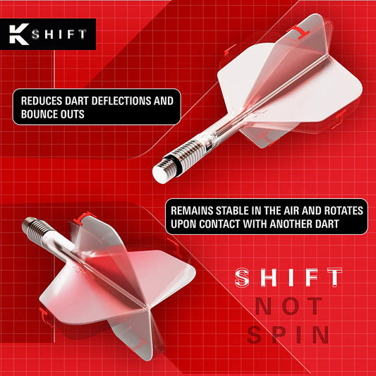 Target K-Shift Clear No2 Spinning Integrated Flights & Shafts