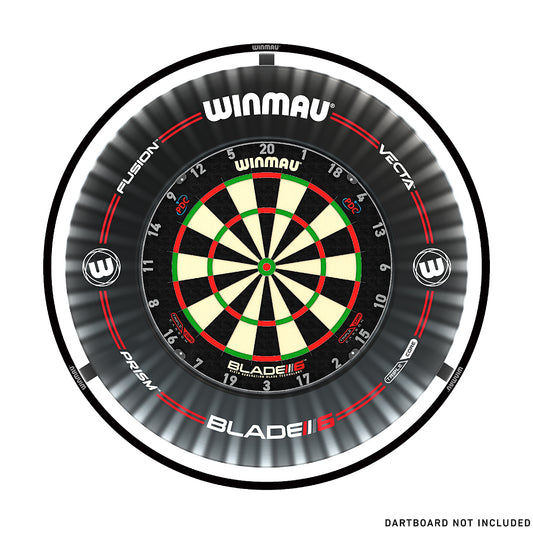 Winmau Plasma Dartboard Surround Light & Pro-line Original Black Surround Bundle