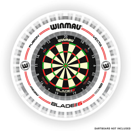 Winmau Plasma Ice Dartboard Surround Light & Pro-Line Original White Surround Bundle