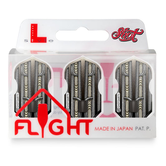 Shot L-Style L6 Slim Dart Flights-Warrior Rutene