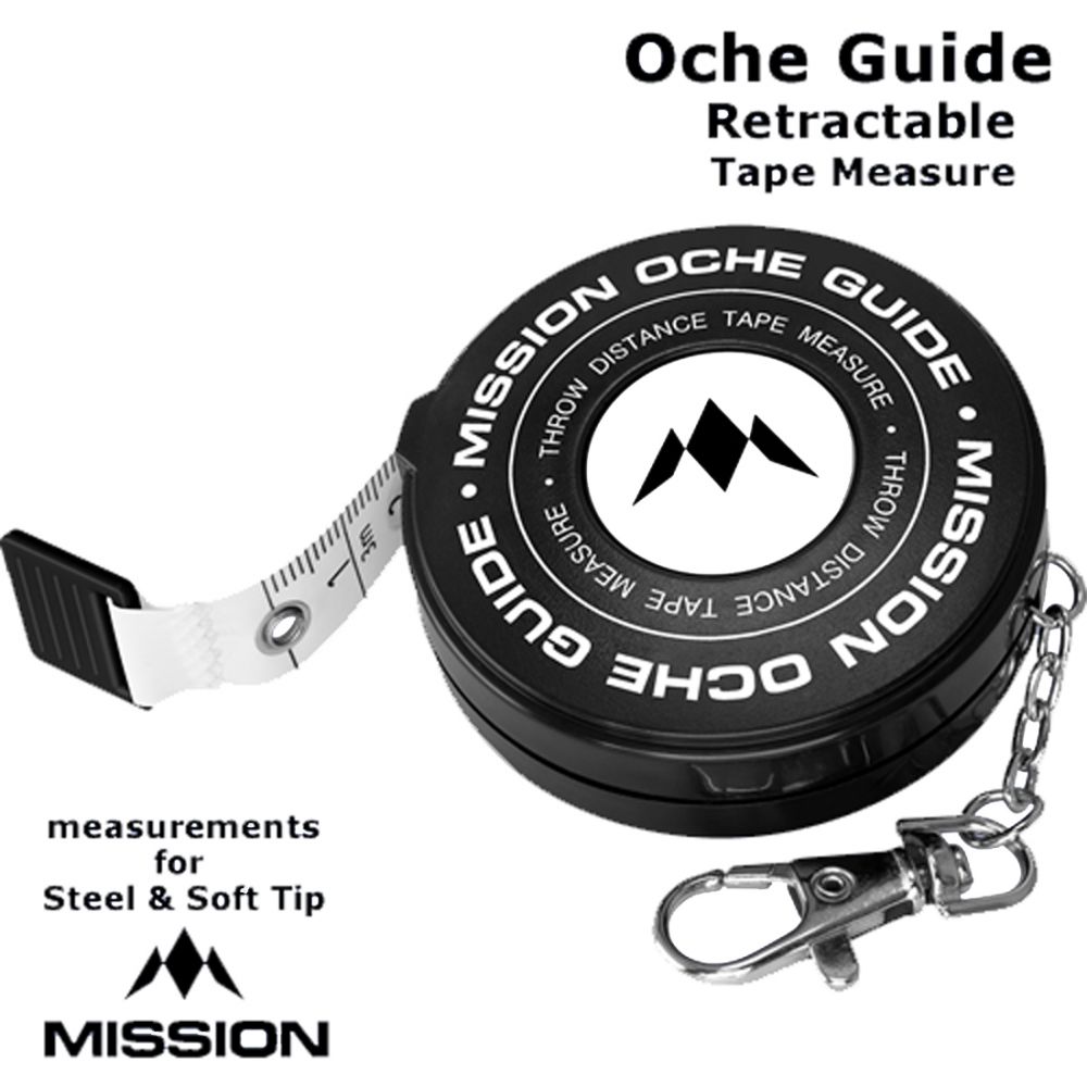 Mission Oche Guide Easy To Use Dartboard Setup Measurements Throw Line Retractable Tape Measure