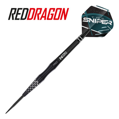 Dart with 'Red Dragon' and 'The Sniper' branding on a white background