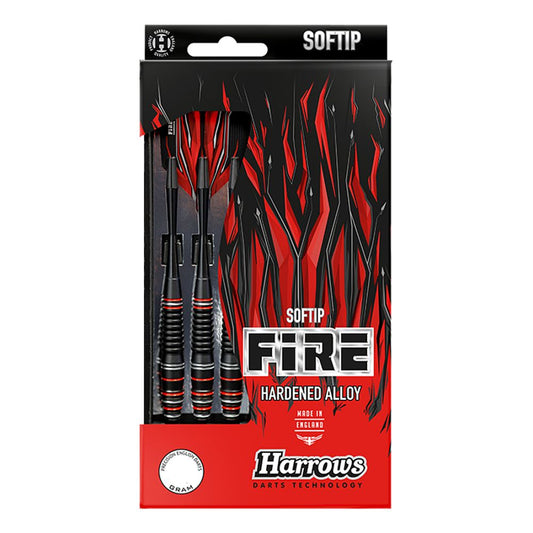 Harrows Fire High Grade Alloy Soft Tip Darts – red alloy darts for soft tip boards combining style and smooth release | Deadeye Darts