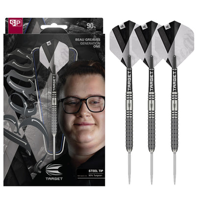 Target Beau Greaves G1 90% Swiss Point Steel Tip Darts