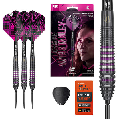 Target Lorraine Winstanley Gen2 24 gram Swiss Point Steel Tip Darts