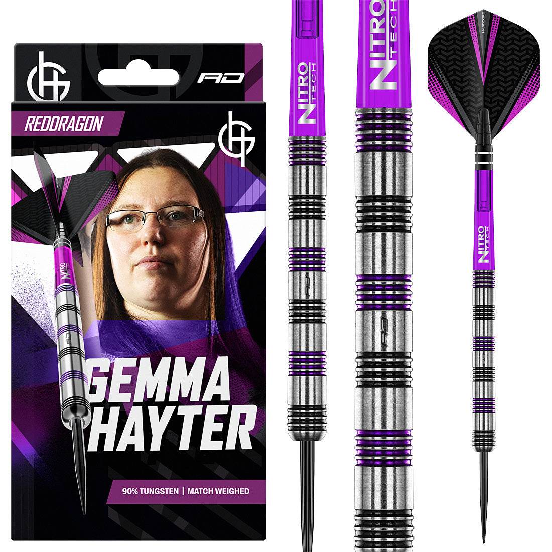 Red Dragon Gemma Hayter 22 Gram 90% Tungsten Darts