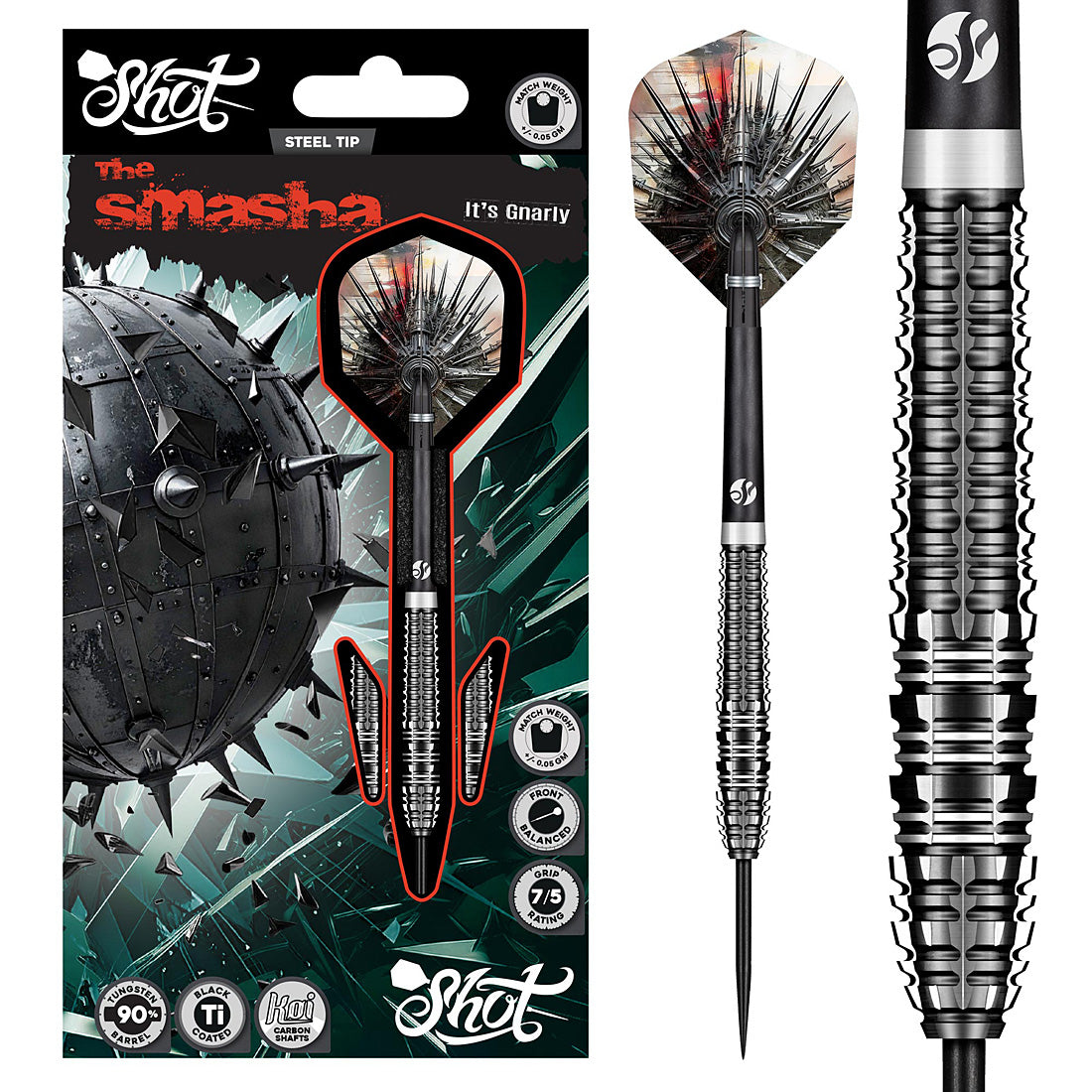 Shot Gnarly Smasha Steel Tip Darts