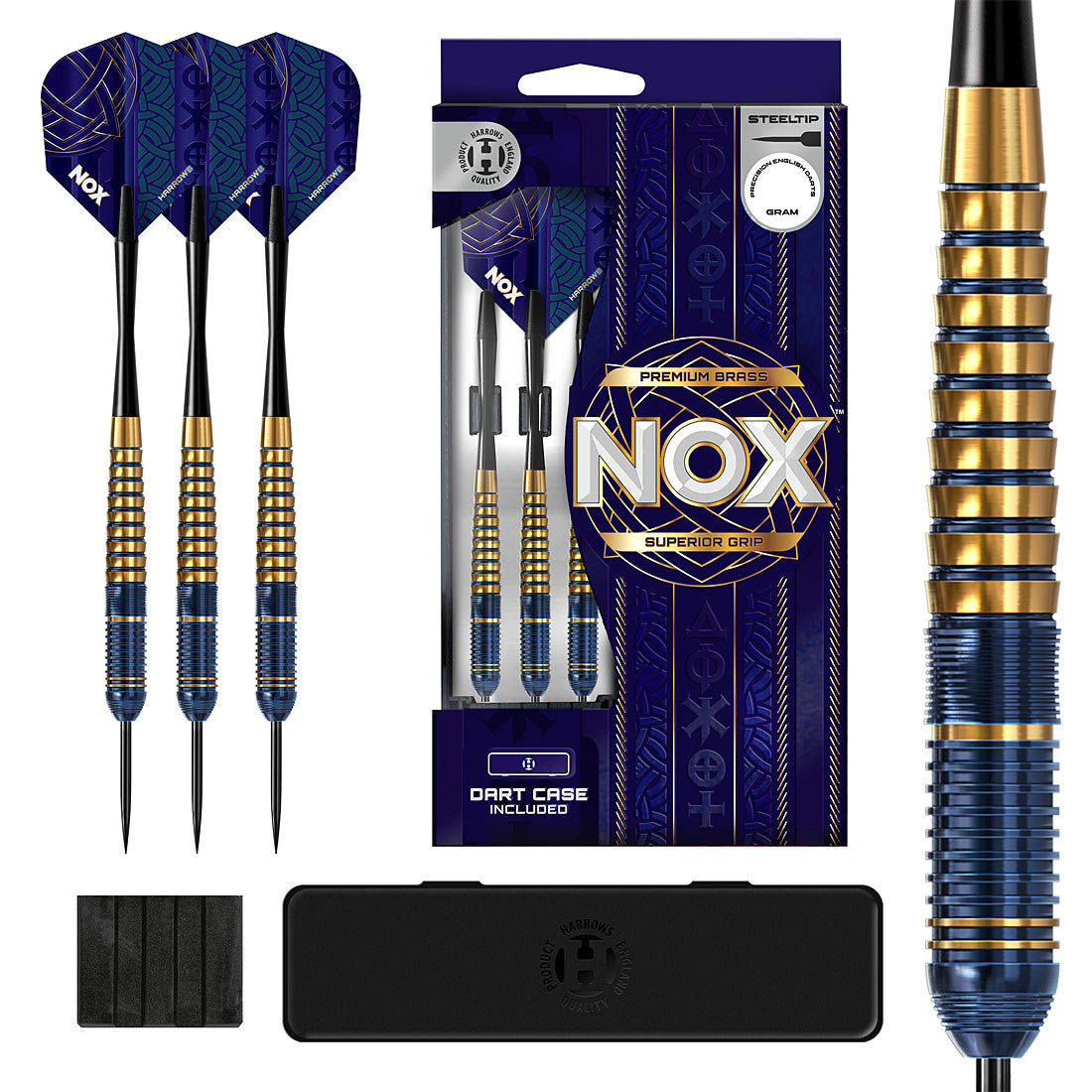 Harrows NOX Brass Steel Tip Darts – durable and stylish brass darts offering great control and value