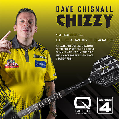 Harrows Dave Chisnall - Chizzy 90% Series 4 Quick Point Darts