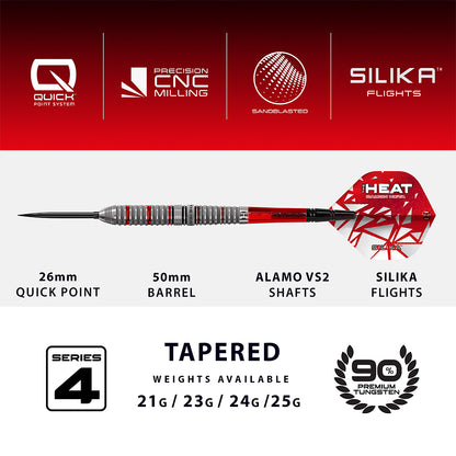 Harrows Damon Heta Series 4 Quick Point Darts