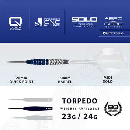 Harrows Geo 02 Torpedo 90% Quick Point Darts