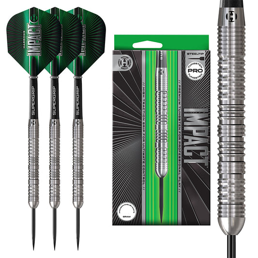 Harrows Impact 70% Tungsten Steel Tip Darts – stable and stylish darts designed for consistent accuracy