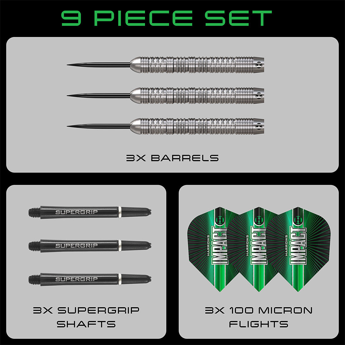 Harrows Impact 70% Tungsten Steel Tip Darts