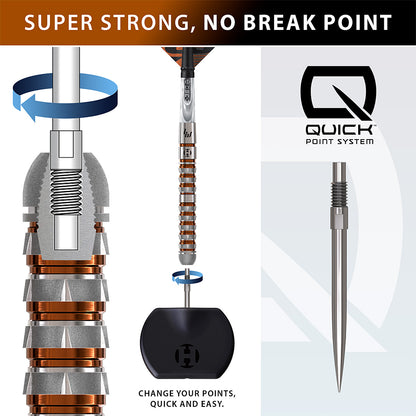 Harrows Luke Woodhouse 90% Series 3 Quick Point Darts