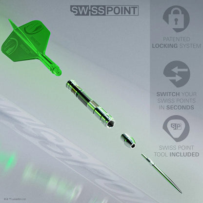 Target Star Wars Luke Skywalker Lightsaber First Edition 95% Swiss Point Darts