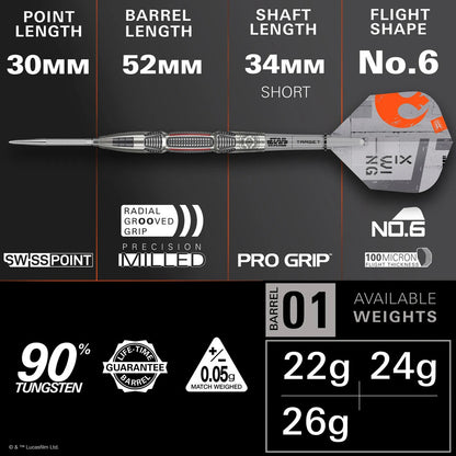 Target Star Wars X-Wing Swiss Point Darts
