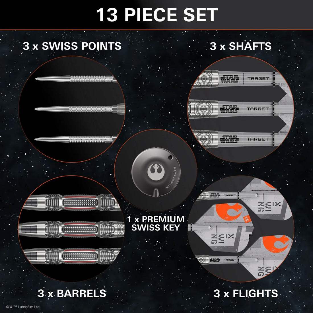 Target Star Wars X-Wing Swiss Point Darts