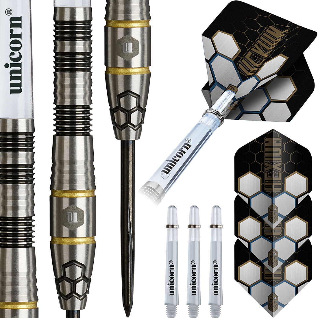 Unicorn Hexium 01 90% Steel Tip Darts