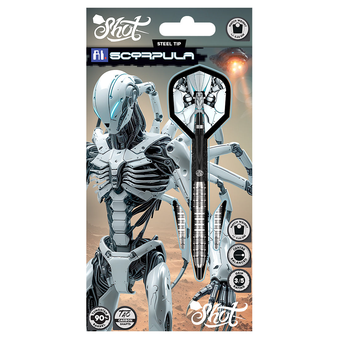 Shot AI Scorpula Steel Tip Darts