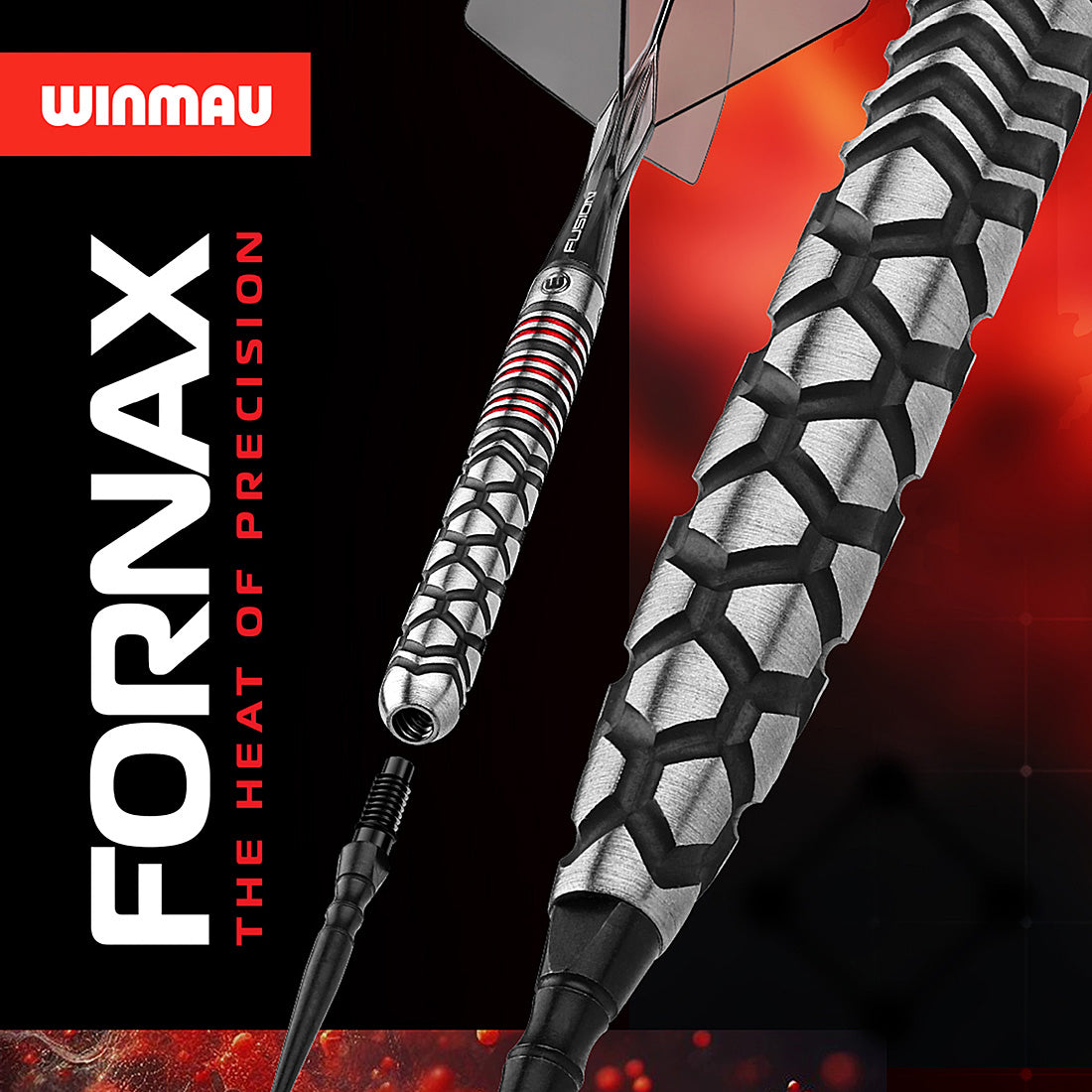 Winmau Fornax Parallel 90% Switch Point Steel Tip Darts