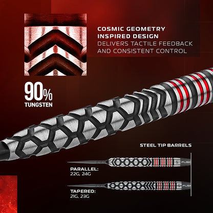 Winmau Fornax Parallel 90% Switch Point Steel Tip Darts