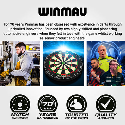 Winmau Lunaris Tapered 90% Switch Point Steel Tip Darts