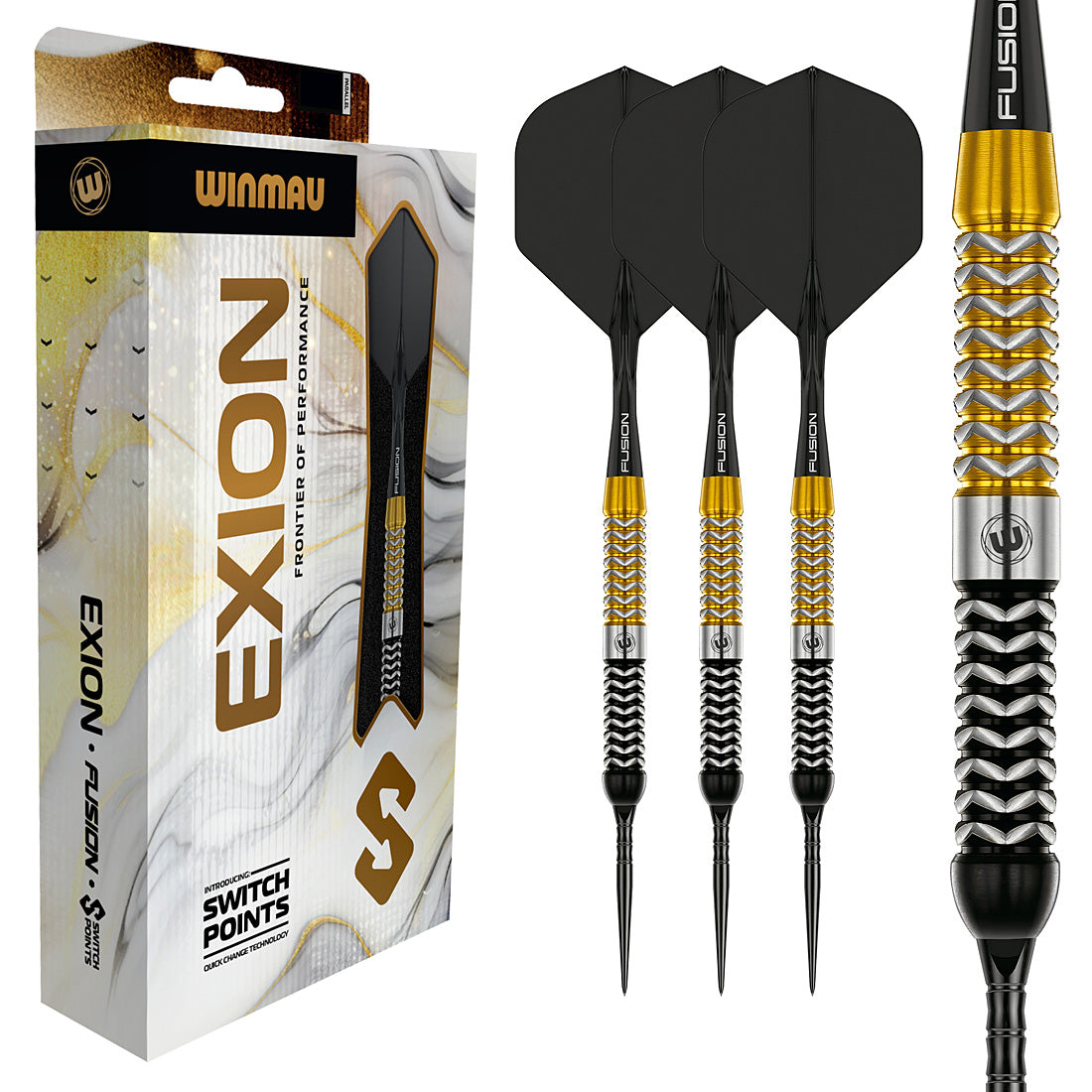 Winmau Exion 90% Switch Point Steel Tip Darts