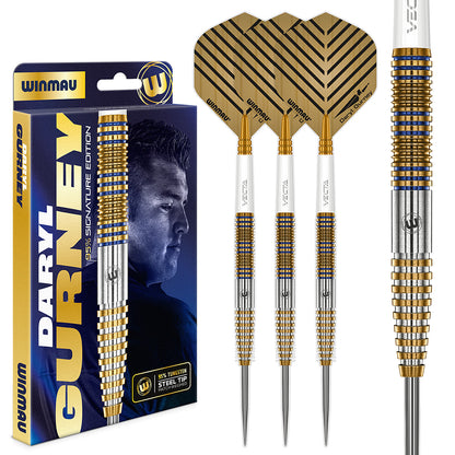 Daryl Gurney 95% Signature Edition 23g steel tip darts with professional grip and tungsten barrels | Deadeye Darts