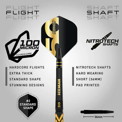 Red Dragon Gerwyn Price 50 Years Limited Edition 90% Tungsten Steel Tip Darts