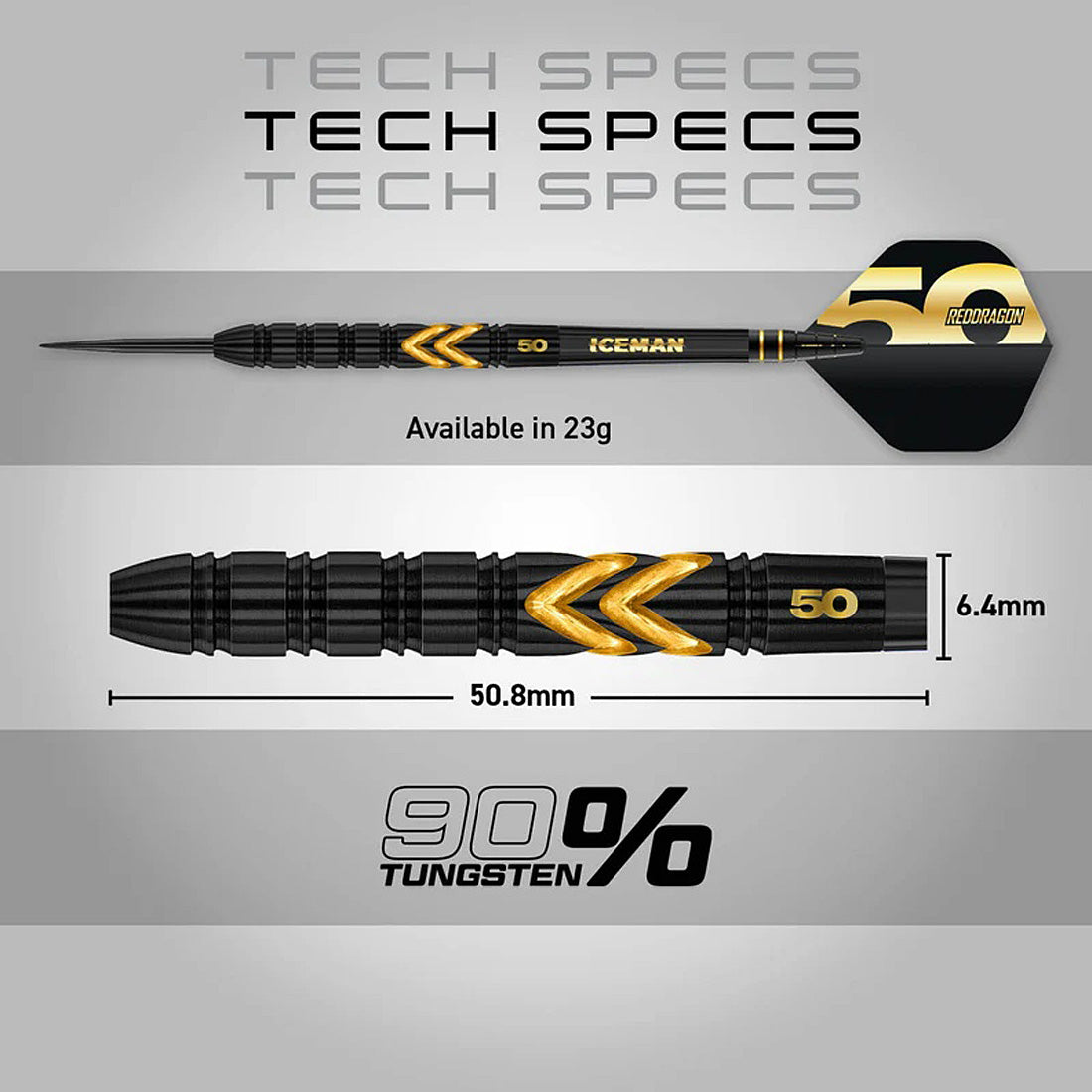 Red Dragon Gerwyn Price 50 Years Limited Edition 90% Tungsten Steel Tip Darts
